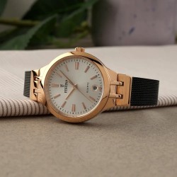Orologio Donna Festina F20717/1 Con Cassa Rosé E Cinturino Nero