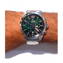 Orologio Uomo Festina Cronografo F20742/5 In Acciaio Con Quadrante Verde