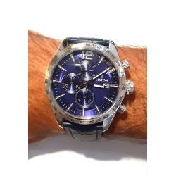 Orologio Uomo Festina Cronografo F16760/3 Con Quadrante E Cinturino Blu