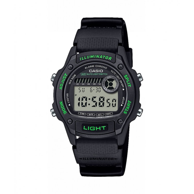 Orologio Ragazzo Casio W-220H-1A3VEF Digitale Con Cassa E Cinturino Neri