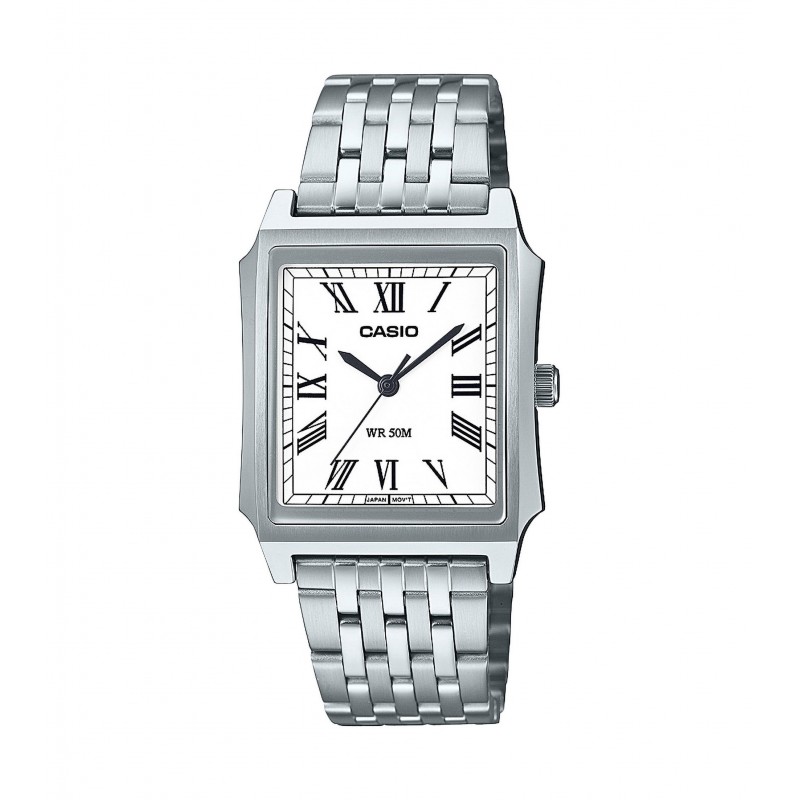 Orologio Uomo Casio MTP-B190D-7BVEF In Acciaio Con Quadrante Rettangolare