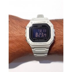 Orologio Uomo Casio W-218H-8BVEF Digitale Con Cassa E Cinturino Grigio Chiaro