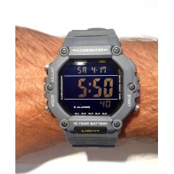 Orologio Uomo Digitale Casio AE-1600H-8BVEF Con Cassa E Cinturino Grigio