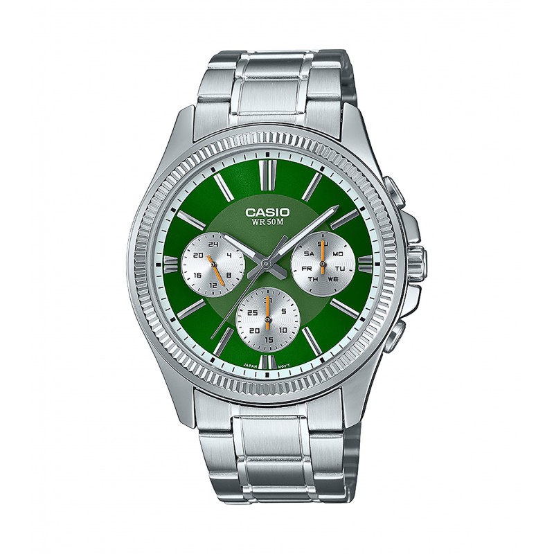 Orologio Uomo Multifunzione Casio MTP-1375PD-3AVEF Con Quadrante Verde
