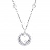 Collana Donna Lotus Silver LP3917-1/1 In Argento Con Cuore E Zirconi