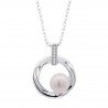Collana Donna Lotus Silver LP3902-1/1 In Argento Con Perla Bianca