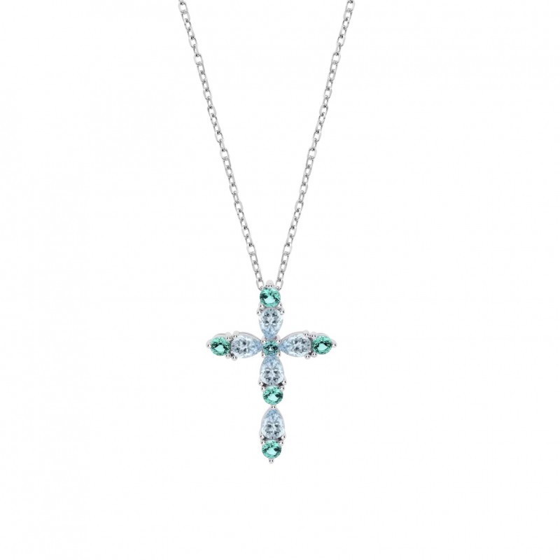 Collana Donna Lotus Silver LP3915-1/2 In Argento Con Croce