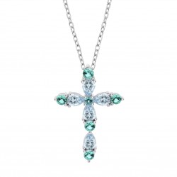 Collana Donna Lotus Silver LP3915-1/2 In Argento Con Croce