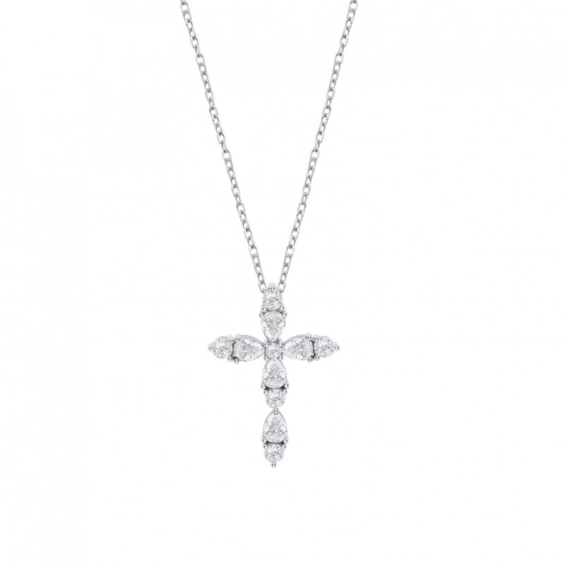 Collana Donna Lotus Silver LP3915-1/1 In Argento Con Croce