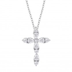 Collana Donna Lotus Silver LP3915-1/1 In Argento Con Croce