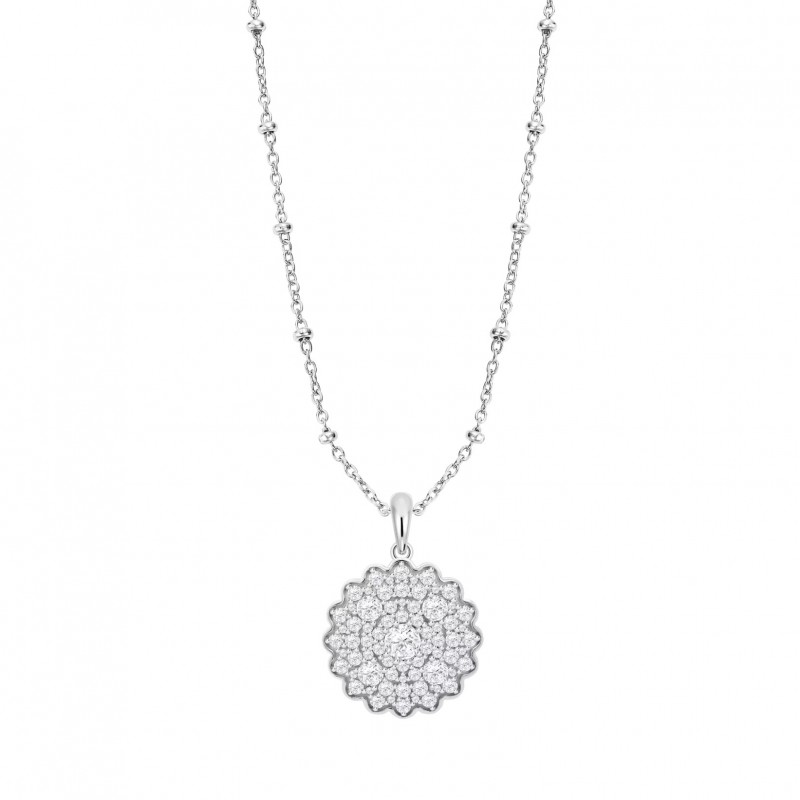 Collana Donna Lotus Silver LP3886-1/1 In Argento Con Pendente Fiore