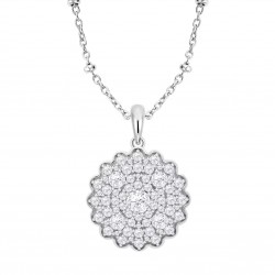 Collana Donna Lotus Silver LP3886-1/1 In Argento Con Pendente Fiore