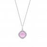 Collana Donna Lotus Silver LP3921-1/3 In Argento Con Cristallo Rosa