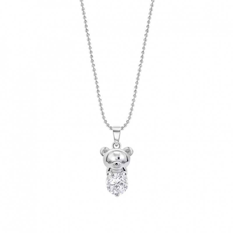 Collana Donna Lotus Silver LP3875-1/1 In Argento Con Orsetto E Zircone