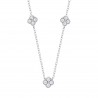 Collana Donna Lotus Silver LP3889-1/2 In Argento Con Fiori E Zirconi