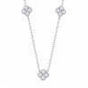 Collana Donna Lotus Silver LP3889-1/2 In Argento Con Fiori E Zirconi