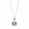Collana Donna Lotus Silver LP3903-1/1 In Argento Con Cristallo Rosa E Zirconi