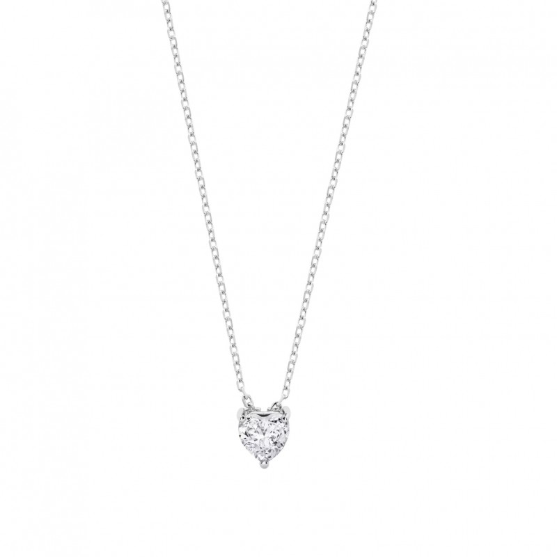 Collana Donna Lotus Silver LP3833-1/1 In Argento Con Zircone A Cuore
