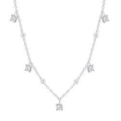 Collana Donna Lotus Silver LP3920-1/1 In Argento Con Zirconi