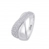 Anello Donna Lotus Silver LP3845-3/116 In Argento A Fascia Con Zirconi