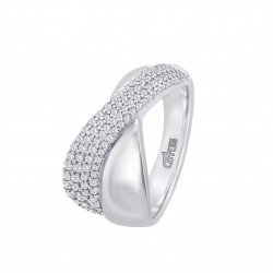 Anello Donna Lotus Silver LP3845-3/118 In Argento A Fascia Con Zirconi