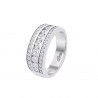 Anello Donna Lotus Silver LP3906-3116 In Argento A Fascia Con Zirconi