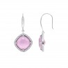 Orecchini Donna Pendenti Lotus Silver LP3921-4/3 In Argento Con Cristallo Rosa