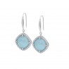 Orecchini Pendenti Donna Lotus Silver LP3921-4/2 In Argento Con Cristallo Celeste