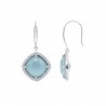 Orecchini Pendenti Donna Lotus Silver LP3921-4/2 In Argento Con Cristallo Celeste