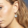 Orecchini Pendenti Donna Lotus Silver LP3921-4/2 In Argento Con Cristallo Celeste