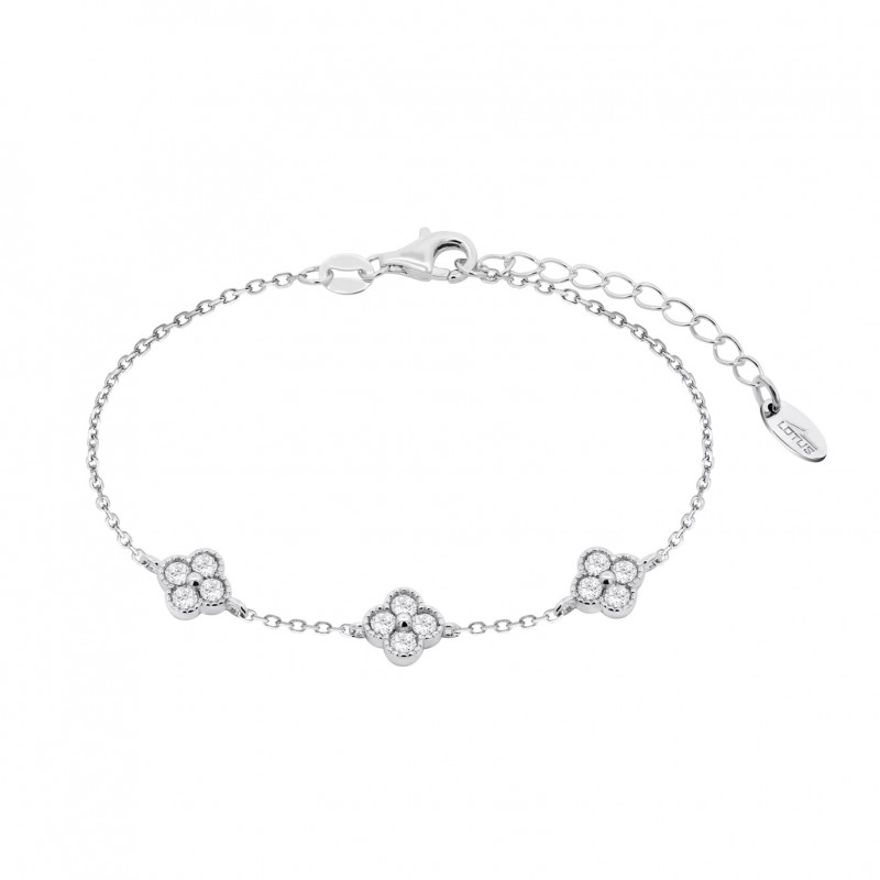 Bracciale Donna Lotus Silver LP3889-2/2 In Argento Con Fiori E Zirconi