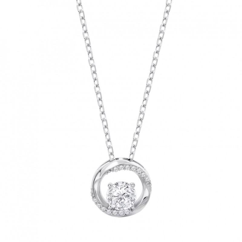 Collana Donna Lotus Silver LP3910-1/1 In Argento Punto Luce Con Zirconi