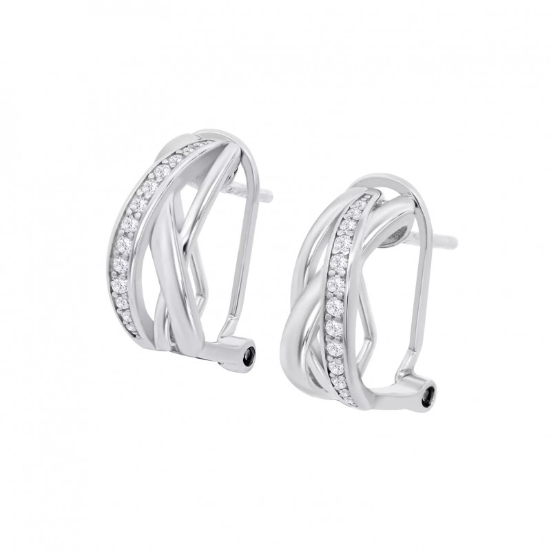 Orecchini Donna Lotus Silver LP3869-4/1 In Argento Con Chiusura A Clips