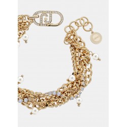Bracciale Donna Liu-Jo LJ3075 Multifilo In Acciaio Dorato Con Perle