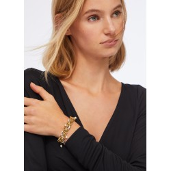 Bracciale Donna Liu-Jo LJ3075 Multifilo In Acciaio Dorato Con Perle