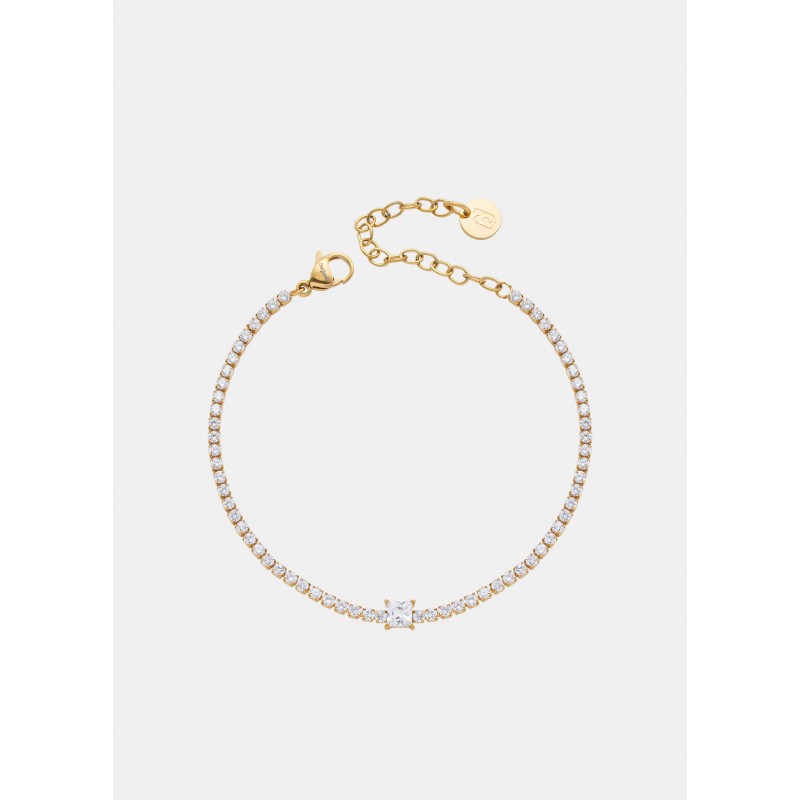 Bracciale Tennis Donna Liu-Jo LJ3034 In Acciaio Dorato Con Zirconi