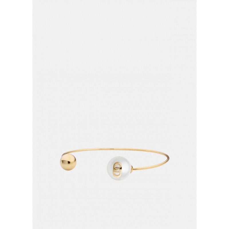 Bracciale Rigido Donna Liu-Jo LJ3016 In Acciaio Dorato Con Perla Bianca