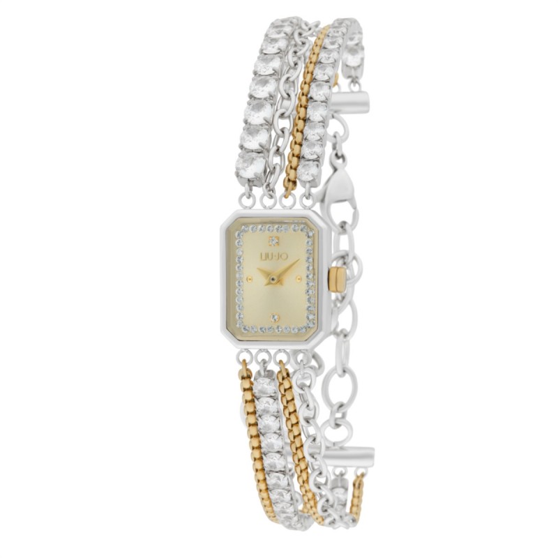 Orologio Donna Liu-Jo Chains Bijou TLJ2672 Rettangolare Con Cinturino Multifilo