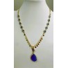Collana Donna Sovrani J11506 In Ottone Dorato Con Pietre Blu