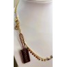 Collana Donna Sovrani J11506 In Ottone Dorato Con Pietre Blu
