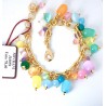 Bracciale Donna Sovrani J10059 In Ottone Dorato Con Pietre Multicolore