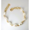 Bracciale Donna Sovrani J6468 In Metallo Dorato Con Perle Bianche