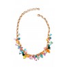 Collana Donna Sovrani J10058 In Metallo Dorato Con Pietre Multicolore