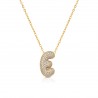Collana Donna OPSOBJECTS OPSCL-1023 In Acciaio Dorato Con Iniziale E Con Zirconi
