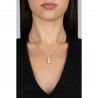 Collana Donna OPSOBJECTS OPSCL-1023 In Acciaio Dorato Con Iniziale E Con Zirconi