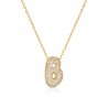 Collana Donna OPSOBJECTS OPSCL-1020 In Acciaio Dorato Con Iniziale B Con Zirconi
