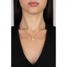 Collana Donna OPSOBJECTS OPSCL-1020 In Acciaio Dorato Con Iniziale B Con Zirconi
