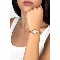 Orologio Donna OPSOBJECTS FINE OPSPW-1129 Con Cinturino Dorato Maglia Milanese