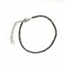Bracciale Tennis Donna OPSOBJECTS OPSBR-937 In Acciaio Con Cristalli Fumé