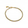 Bracciale Tennis Donna OPSOBJECTS OPSBR-985 In Acciaio Dorato Con Cristalli Multicolore